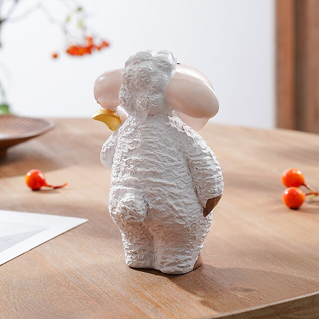 Home & Garden Home Decor | White Eid Lamb Collection Ornament Decorative Objects Resin Modern Contemporary for Home Decoration G