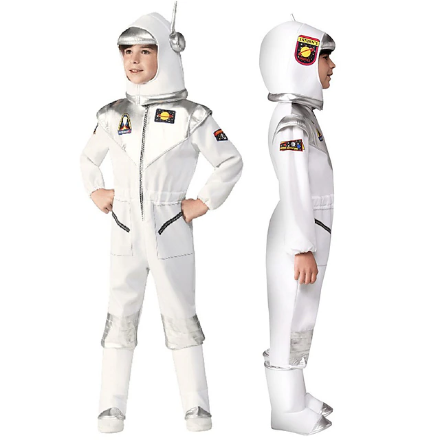 Boys Girls' Astronaut Cosplay Costume For Halloween Carnival Masquerade Cosplay Kid's Leotard / Onesie Hat 6