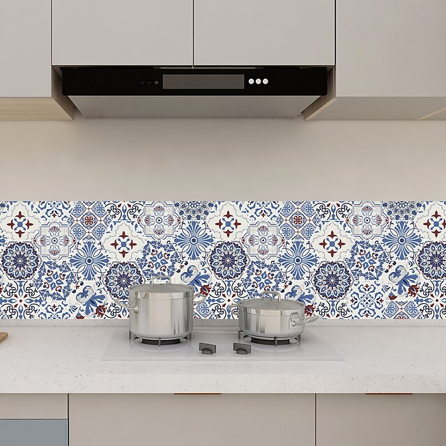 Home & Garden Home Decor | 10pcs Moroccan Hexagonal Tile Stickers Bathroom Kitchen Wall Stickers Non-slip Floor Stickers - ZN446