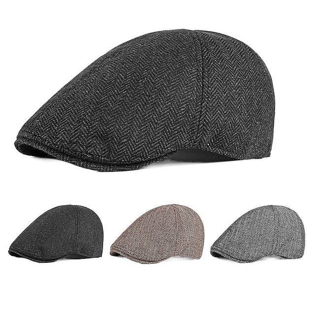 Shoes & Bags Fashion Accessories | 1 pcs Mens Sports & Outdoors Casual Simple Style Beret Hat Sports & Outdoor Daily - XC25646