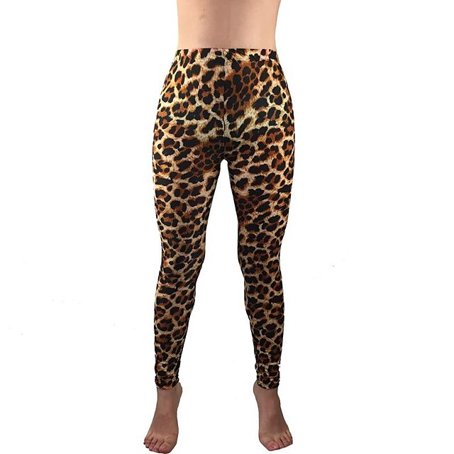  2022 Foreign Trade Bottoming Pants AliExpress Ebay Amazon Joom Women's Slim Leopard Print Bottoming Pants