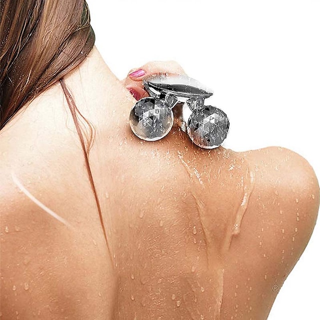  Massage-Booster-Dusche Regenduschkopf Doppel-Kristallkugel-Massagedusche Duschduschkopf