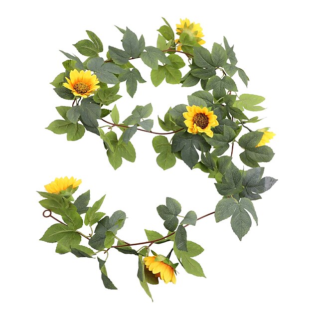 Home & Garden Home Decor | Artificial Flower Stylish Vertical Wall Flower Simulation Flower Vine Sunflower - NE95695