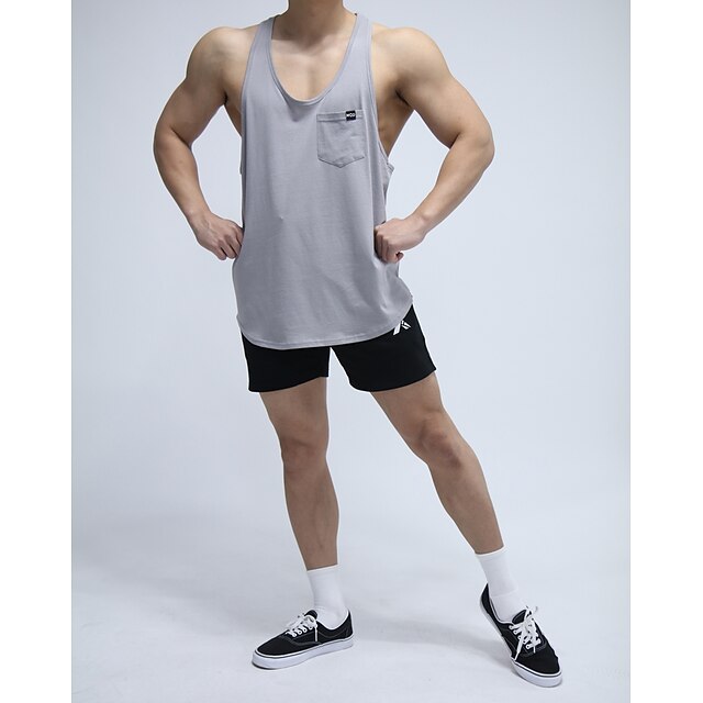 Sports & Outdoors Running, Jogging & Walking | Mens Sleeveless Running Tank Top Workout Tank Tee Tshirt Shirt Athletic Cotton Br