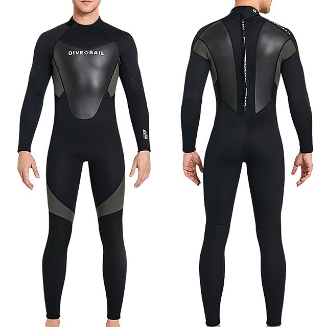 Sports & Outdoors Surfing, Diving & Snorkeling | Dive&Sail Mens Full Wetsuit 3mm SCR Neoprene Diving Suit Thermal Warm Windproof