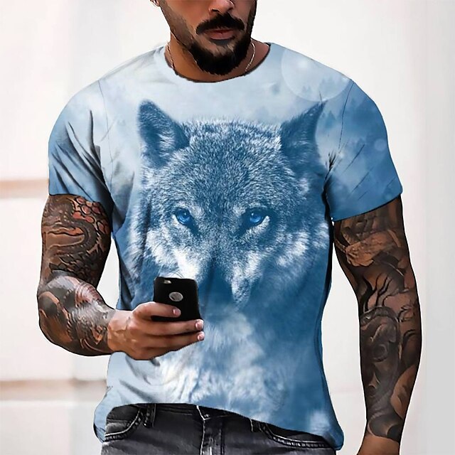 Mens Clothing Mens Tees & Tank Tops | Mens Tee T shirt Tee 3D Print Graphic Patterned Round Neck Casual Daily 3D Print Short Sle