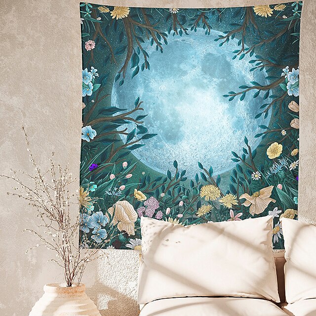 Home & Garden Home Decor | Moon Print Tapestry 1 Piece - TI96021