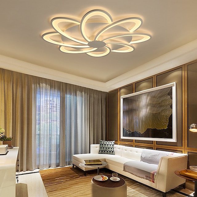  Plafoniera 53 cm led sufragerie moderna dormitor plafoniera in forma de floare
