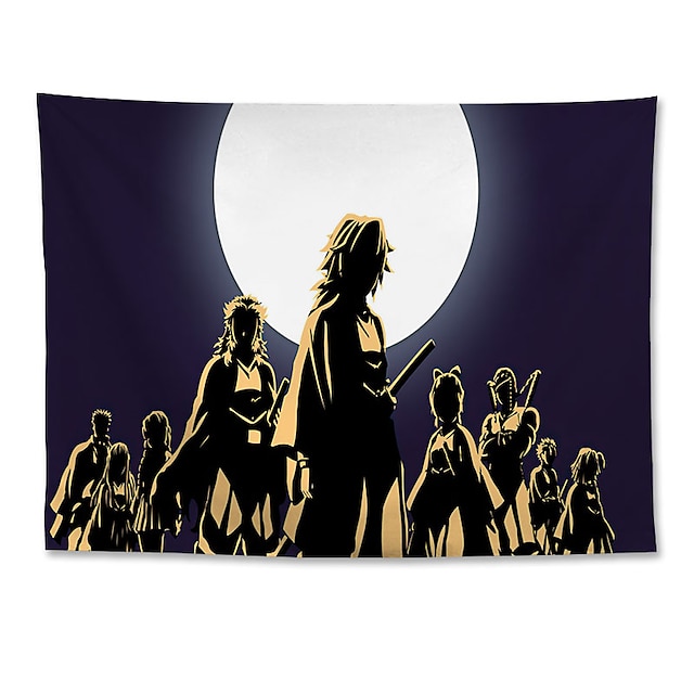 Home & Garden Home Decor | Demon Slayer Anime Wall Tapestry Art Decor Blanket Curtain Hanging Home Bedroom Living Room Decoratio