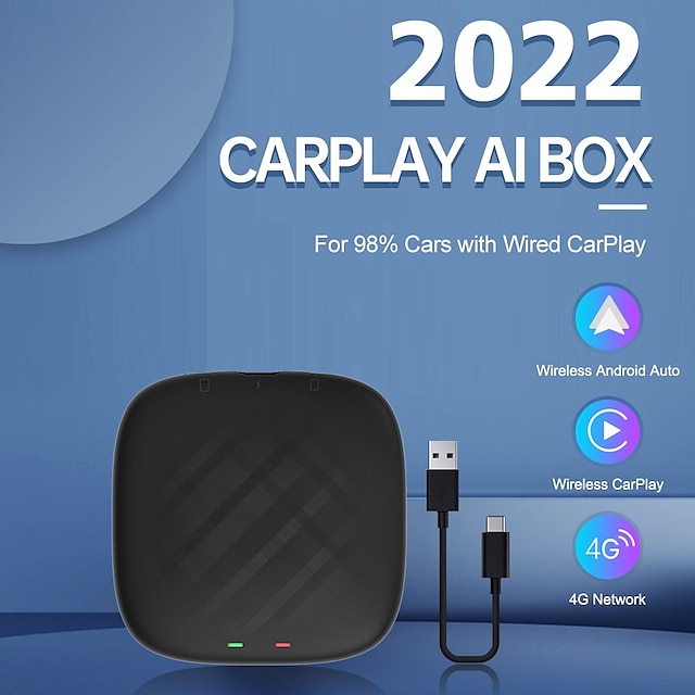  Carlinkit CPC200-Tbox mini Trådløst Carplay Kvadro-Kjerne Trådløs CarPlay Trådløs Android Auto til
