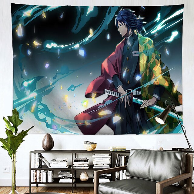 Home & Garden Home Decor | Demon Slayer Anime Wall Tapestry Art Decor Blanket Curtain Hanging Home Bedroom Living Room Decoratio