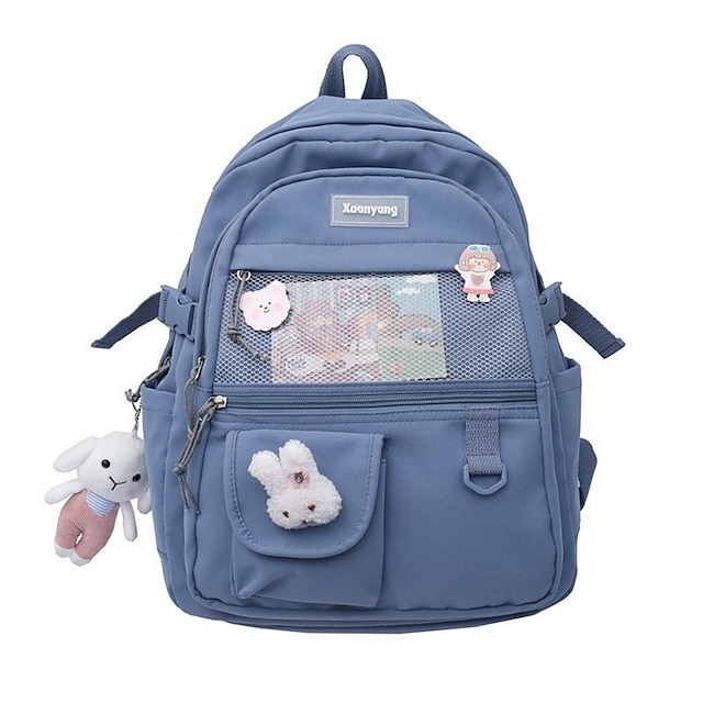  School Backpack Bookbag Cartoon Kawii for Student Multi-function Water Resistant Wear-Resistant Nylon School Bag Back Pack Satchel 20.32 inch