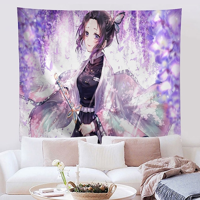 Home & Garden Home Decor | Demon Slayer Anime Wall Tapestry Art Decor Blanket Curtain Hanging Home Bedroom Living Room Decoratio