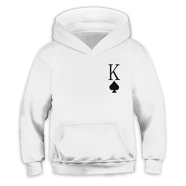 Baby & Kids Boys Clothing | Kids Boys Hoodie Long Sleeve 3D Print Heart Letter Pocket Green White Black Children Tops Fall Sprin