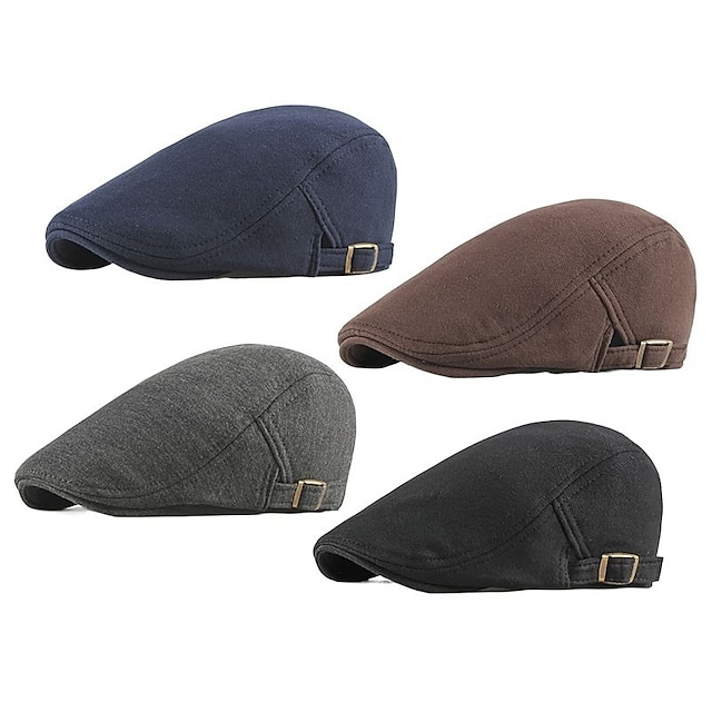 Shoes & Bags Fashion Accessories | 1 pcs Mens Sports & Outdoors Casual Simple Style Newsboy Hat Cabbie Cap Sports & Outdoor Dail