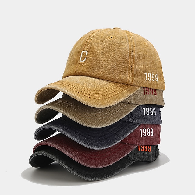  1 stks borduren vlakte baseball hoeden gewassen katoenen cap voor mannen vrouwen verstelbare snapback caps baseball cap brief vader hoed