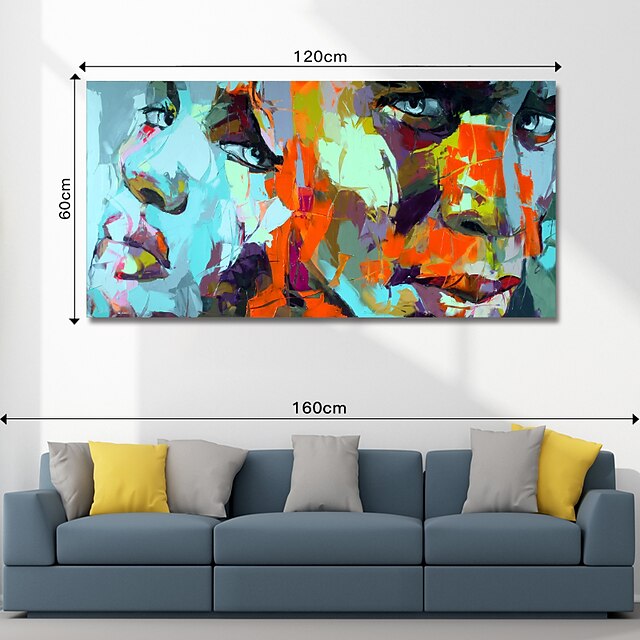 Home & Garden Wall Art | Oil Painting Handmade Hand Painted Wall Art Abstract People by Knife Canvas Painting Home Decoration De