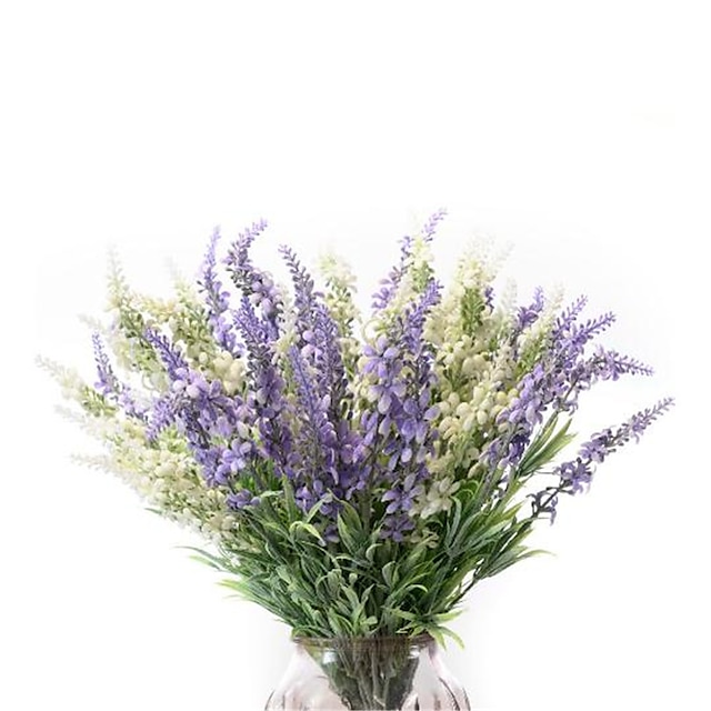 Home & Garden Home Decor | 7 Heads of Simulated Mag Lavender 37.5cm/15 1pc - FJ41960