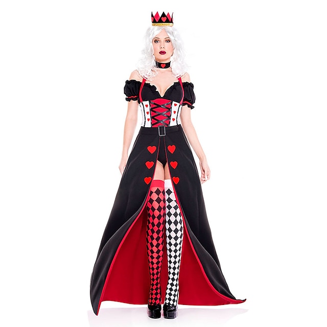  Fairytale The Red Queen Evil Queen Cosplay Costume Vacation Dress Sweet Movie Cosplay for Women's Adults' Masquerade