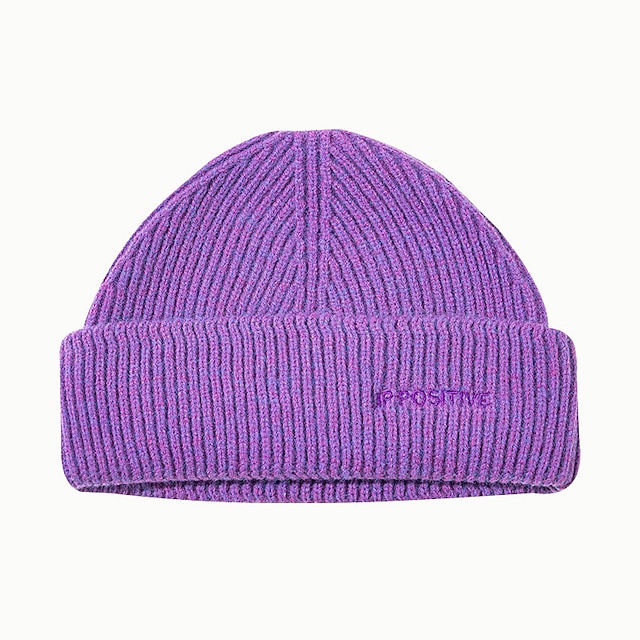 Shoes & Bags Fashion Accessories | Women Winter Knitted Hats Cuffed Dome Cap For Female Fashion Stretch Casual Solid Beanies Cap