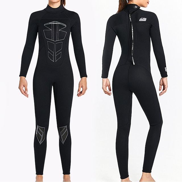 Sports & Outdoors Surfing, Diving & Snorkeling | Dive&Sail Womens Full Wetsuit 3mm SCR Neoprene Diving Suit Thermal Warm Windpro