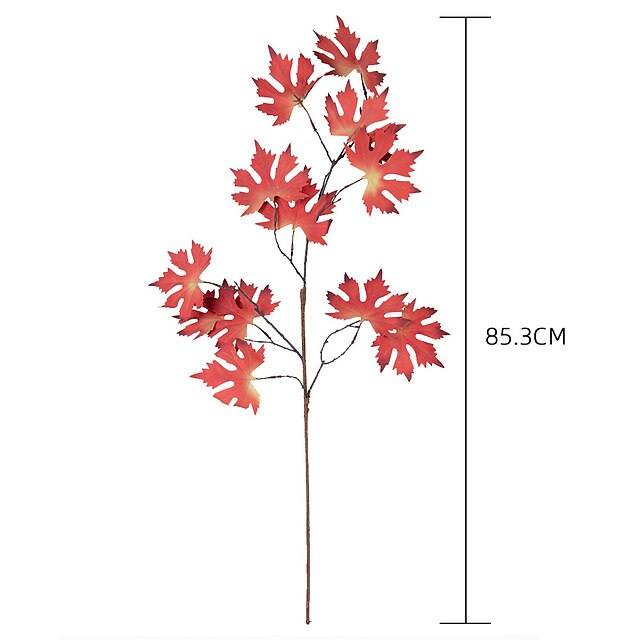 Home & Garden Home Decor | 1Pc Artificial Maple Leaves Home Decorations Artificial Plants Display - MD79426