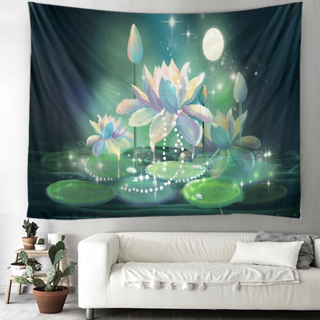 Home & Garden Home Decor | The luminous moon Wall Tapestry Art Decor Blanket Curtain Hanging Home Bedroom Living Room Decoration