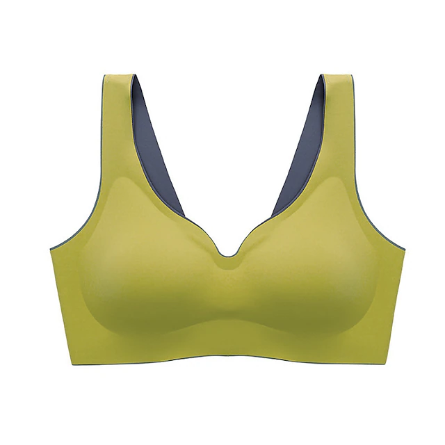 Women's Seamless Full Coverage Wireless Stretchy Daily Comfort Bra 2024 ...