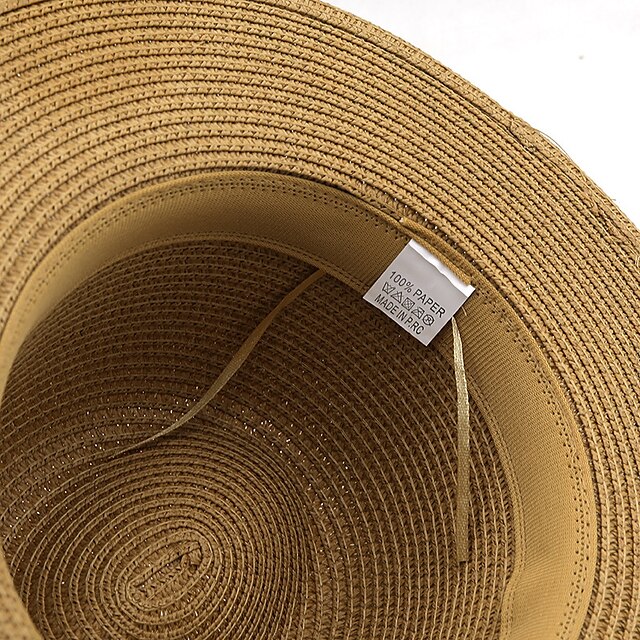 Shoes & Bags Fashion Accessories | Panama Hats Lady Outdoor Beach Wide Brim Straw Hat Man Summer Sun Cap Head Circumference 56-5