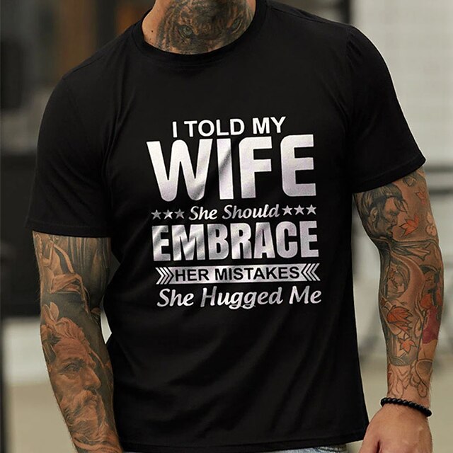 Men's Graphic Letter T Shirt Casual Style Cotton Short Sleeve Graphic Shirt Black White Blue Comfortable Tee Street Casual Fashion Designer Clothing4