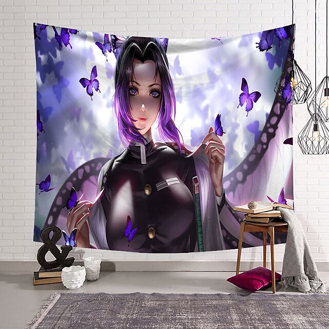 Home & Garden Home Decor | Demon Slayer Anime Wall Tapestry Art Decor Blanket Curtain Hanging Home Bedroom Living Room Decoratio