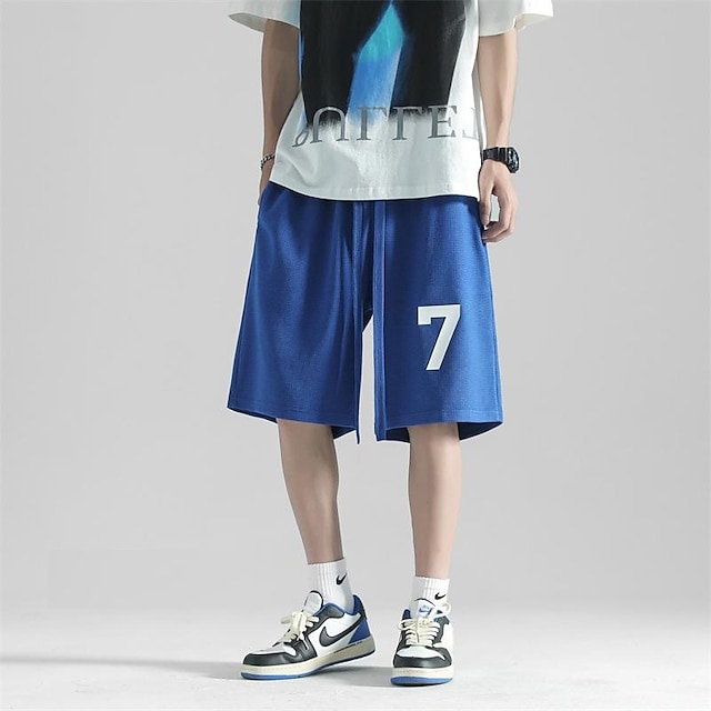 Mens Clothing Mens Bottoms | mens waffle shorts streetwear hip-hop shorts sports outdoor summer basketball shorts five-point pan