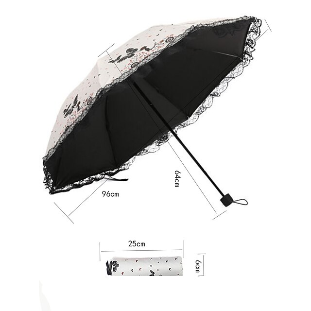 Home & Garden Home Decor | Little Fresh Butterfly Umbrella Sunscreen UV Vinyl Umbrella - HR09346