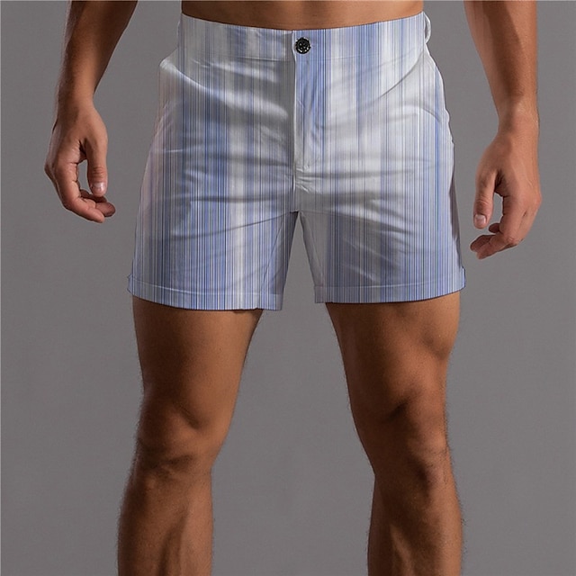 Mens Clothing Mens Bottoms | Mens Designer Fashion Shorts Chino Shorts 3D Print Pocket Short Pants Business Casual Micro-elastic