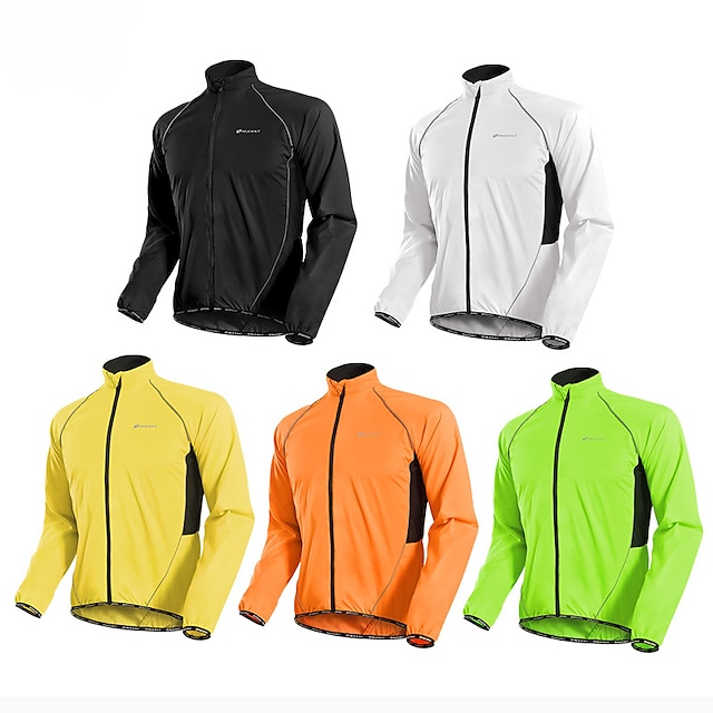 Nuckily Men's Cycling Jacket Rain Jacket Packable Waterproof Windproof
