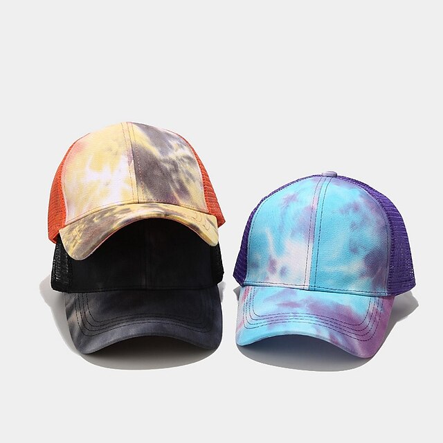 Shoes & Bags Fashion Accessories | 1pcs Ponytail Baseball Cap Women Distressed Washed Cotton Trucker Caps Casual Summer Snapback