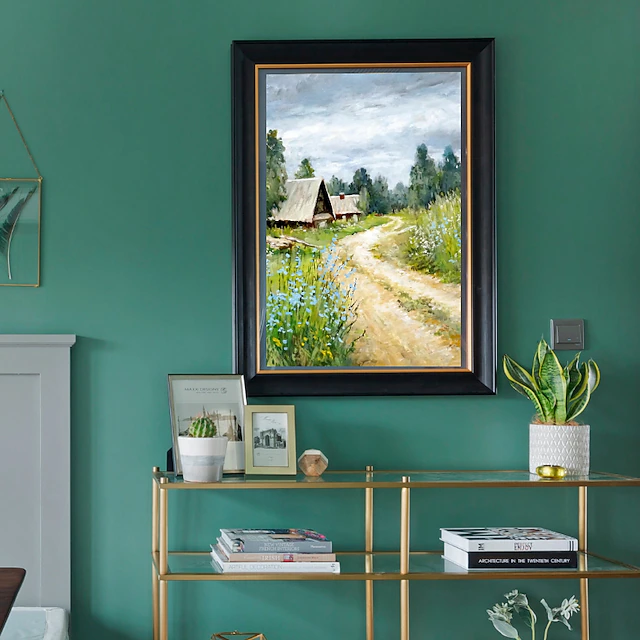 Oil Painting Handmade Hand Painted Wall Art Impression Landscape Canvas Painting Home Decoration Decor Stretched Frame Ready to Hang 11