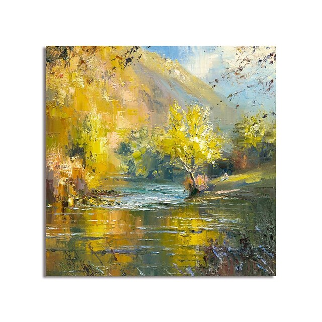 Home & Garden Wall Art | Oil Painting Handmade Hand Painted Wall Art Impression Landscape Canvas Painting Home Decoration Decor 