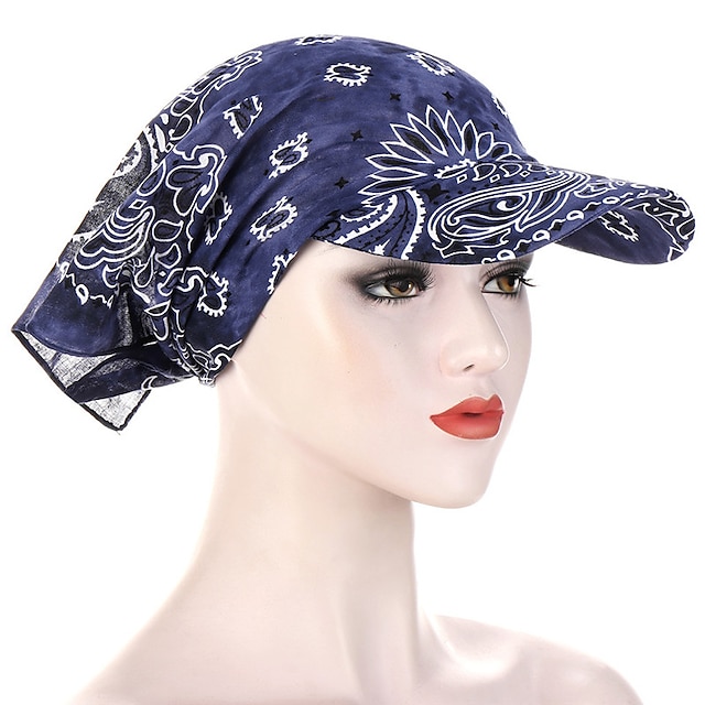 kvinner bandana skjerf caps solkrem hedging cap trykt kant baseball cap fargerik solskjerm hette skjerf hodeplagg hodeskjerf baseball lue