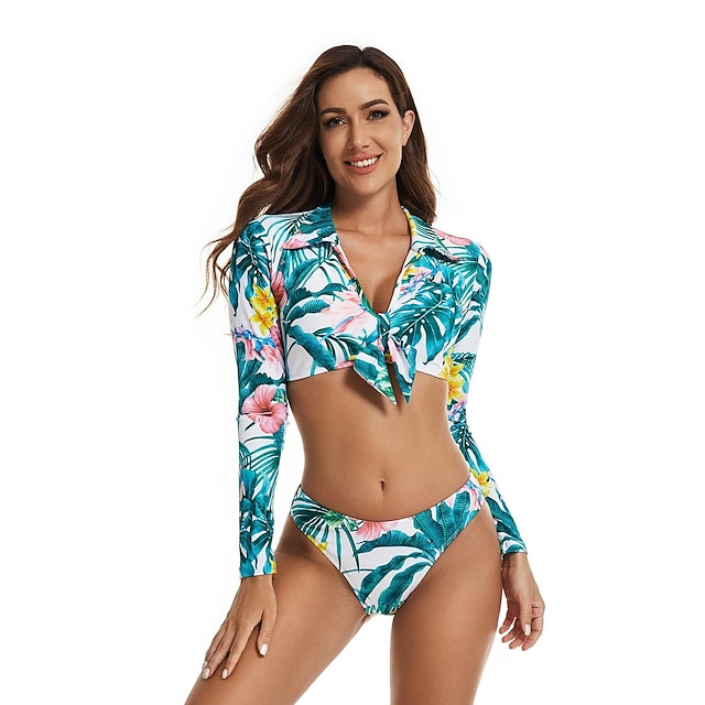 Sports & Outdoors Surfing, Diving & Snorkeling | Womens Rash guard Swimsuit Two Piece Swimsuit UV Sun Protection UPF50+ Quick Dr