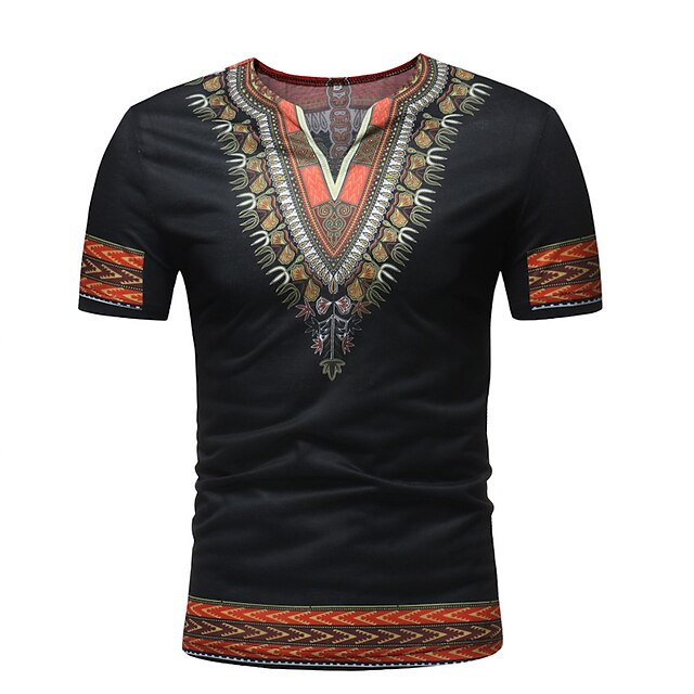 Toys & Hobbies Cosplay & Costumes | Adults Mens African Print Dashiki T-shirt Modern African Outfits For Party Polyester Masquer