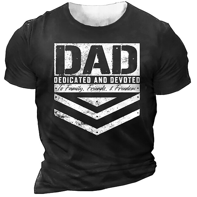 Mens Clothing Mens Tees & Tank Tops | Mens Unisex T shirt Tee 3D Print Graphic Letter Crew Neck Street Daily Print Short Sleeve 