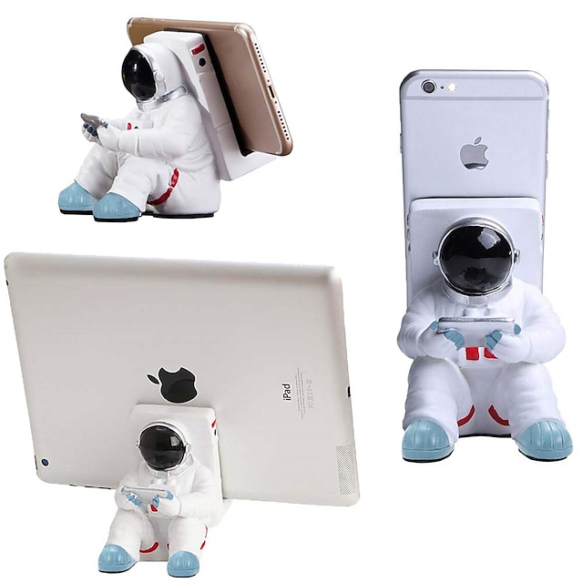 Phones & Accessories Phone Mounts & Holders | Resin Astronauts Ornaments Universal Cell Phone Stand Holder Bracket Gift Toys Hom