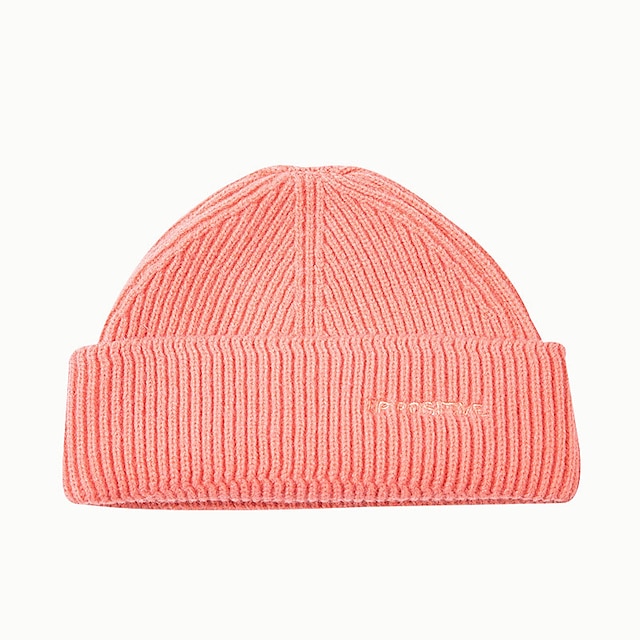 Shoes & Bags Fashion Accessories | Women Winter Knitted Hats Cuffed Dome Cap For Female Fashion Stretch Casual Solid Beanies Cap