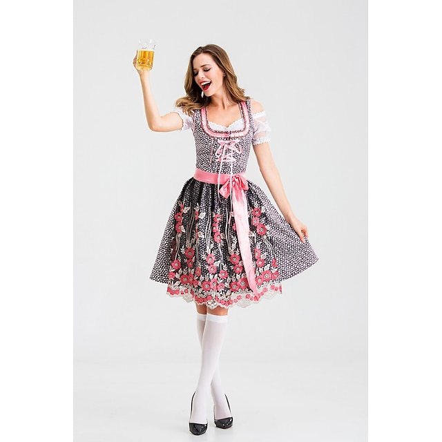 Toys & Hobbies Cosplay & Costumes | Oktoberfest Beer International Beer Festival Dirndl Trachtenkleider Womens Dress Apron Corse