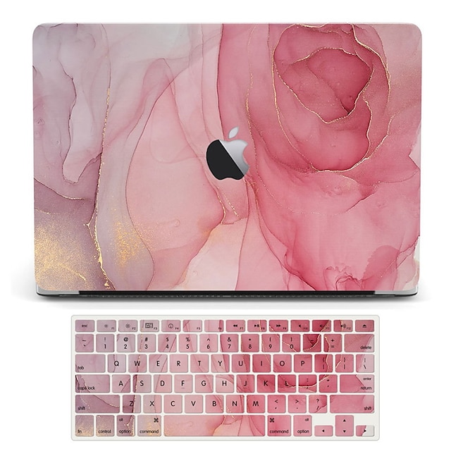 MacBook Case Compatible with Macbook Air Pro 13.3 14 16 inch Hard Plastic Marble