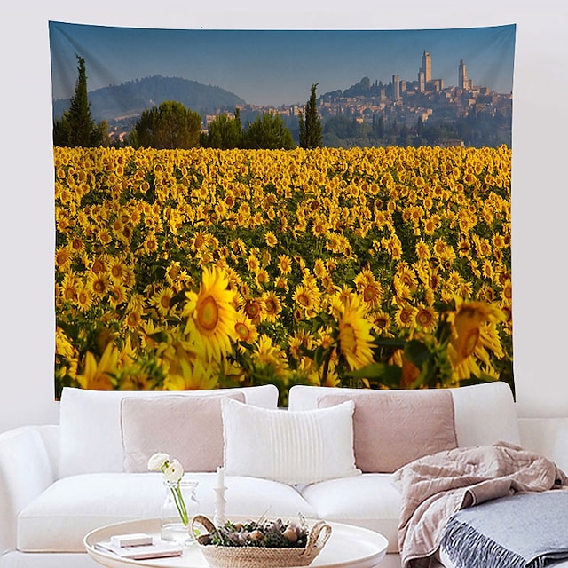 Home & Garden Home Decor | Sunflower Wall Tapestry Art Decor Blanket Curtain Hanging Home Bedroom Living Room Decoration Polyest