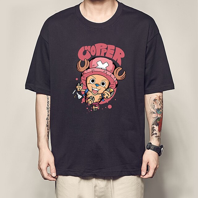 Toys & Hobbies Cosplay & Costumes | Inspired by One Piece Tony Tony Chopper T-shirt Anime 100% Polyester Anime Harajuku Graphic 