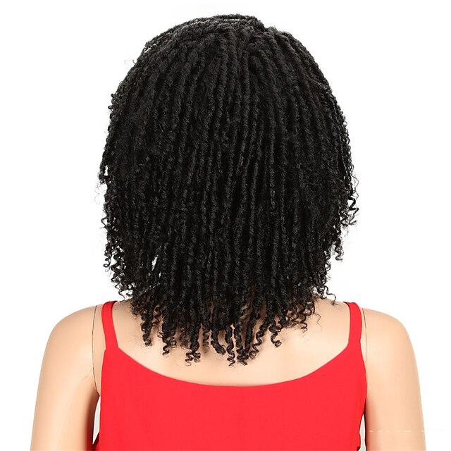 Beauty & Hair Wigs & Hair Pieces | Short Synthetic Wigs For Black Women 14 inch High Temperature Fiber Dreadlock Ombre Burg Croc