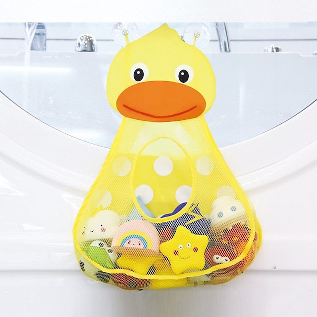 Home & Garden Home Decor | Baby Bath Toys Cute Duck Frog Net Mesh Toy Storage Bag Powerful Suction Cup Bath Game Bag Bathroom St